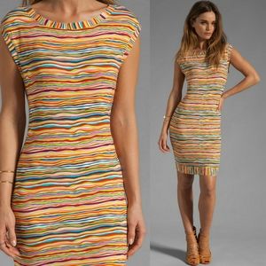 Trina Turk Multicolor Wavy Stripe Mini Dress